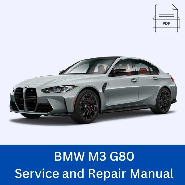 BMW M3 G80 Service and Repair Manual PDF