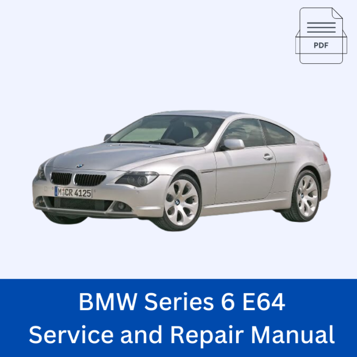 BMW Series 6 E64 Service and Repair Manual