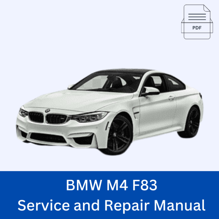 BMW M4 F83 Service and Repair Manual