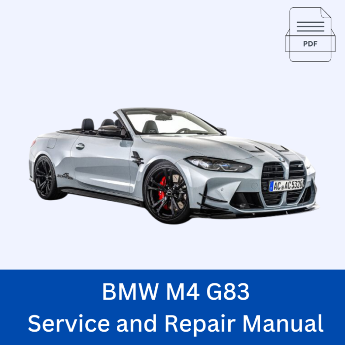 BMW M4 G83 Service and Repair Manual