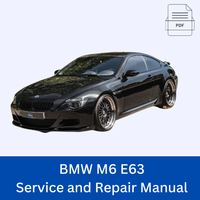 BMW M6 E63 Service and Repair Manual