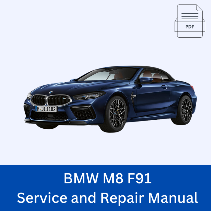 BMW M8 F91 Service and Repair Manual