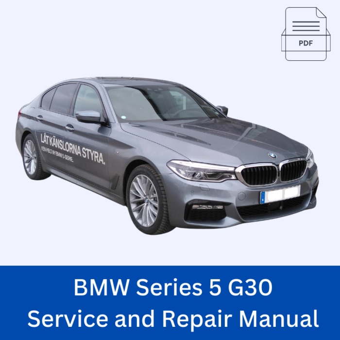 BMW Series 5 G30 Service and Repair Manual