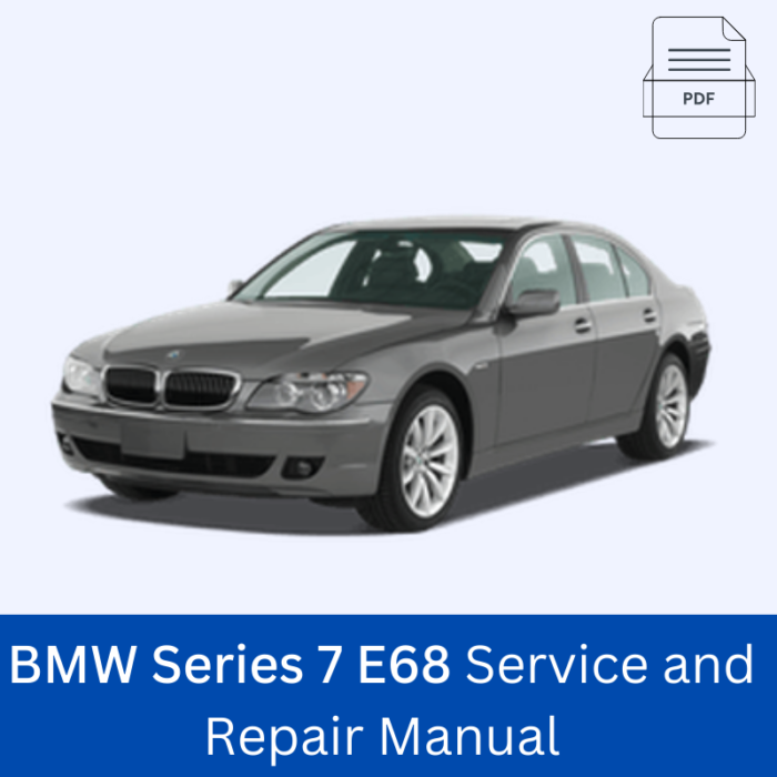 BMW Series 7 E68 Service and Repair Manual