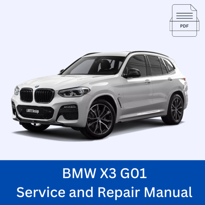 BMW X3 G01 Service and Repair Manual