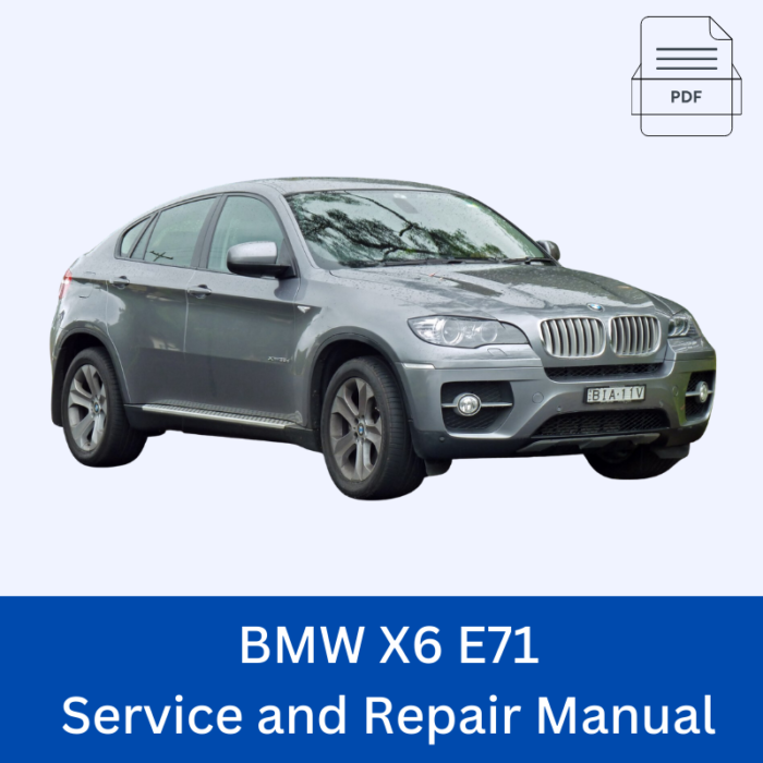 BMW X6 E71 Service and Repair Manual